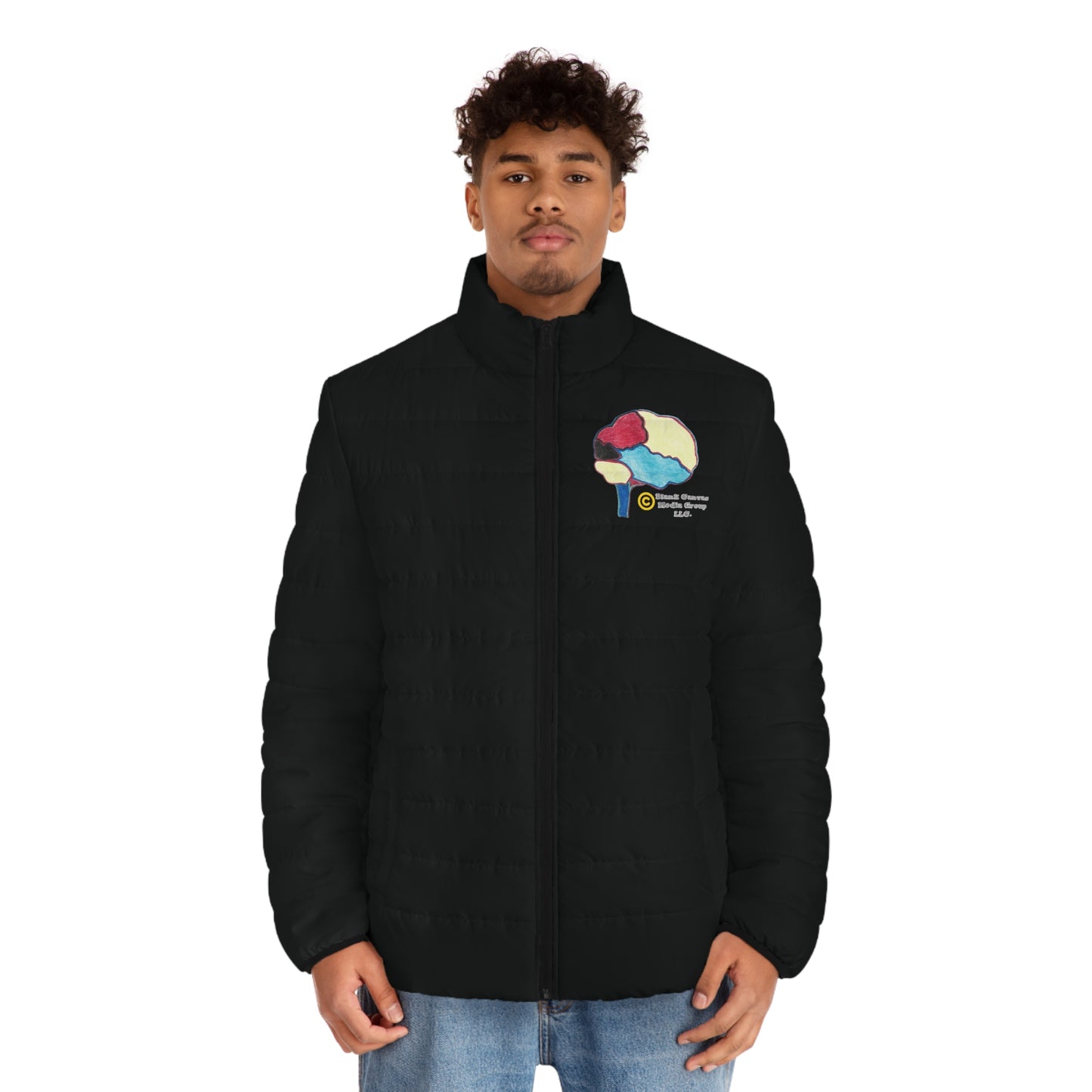 Blank Canvas Puffer Super Branding Brain (Unisex)