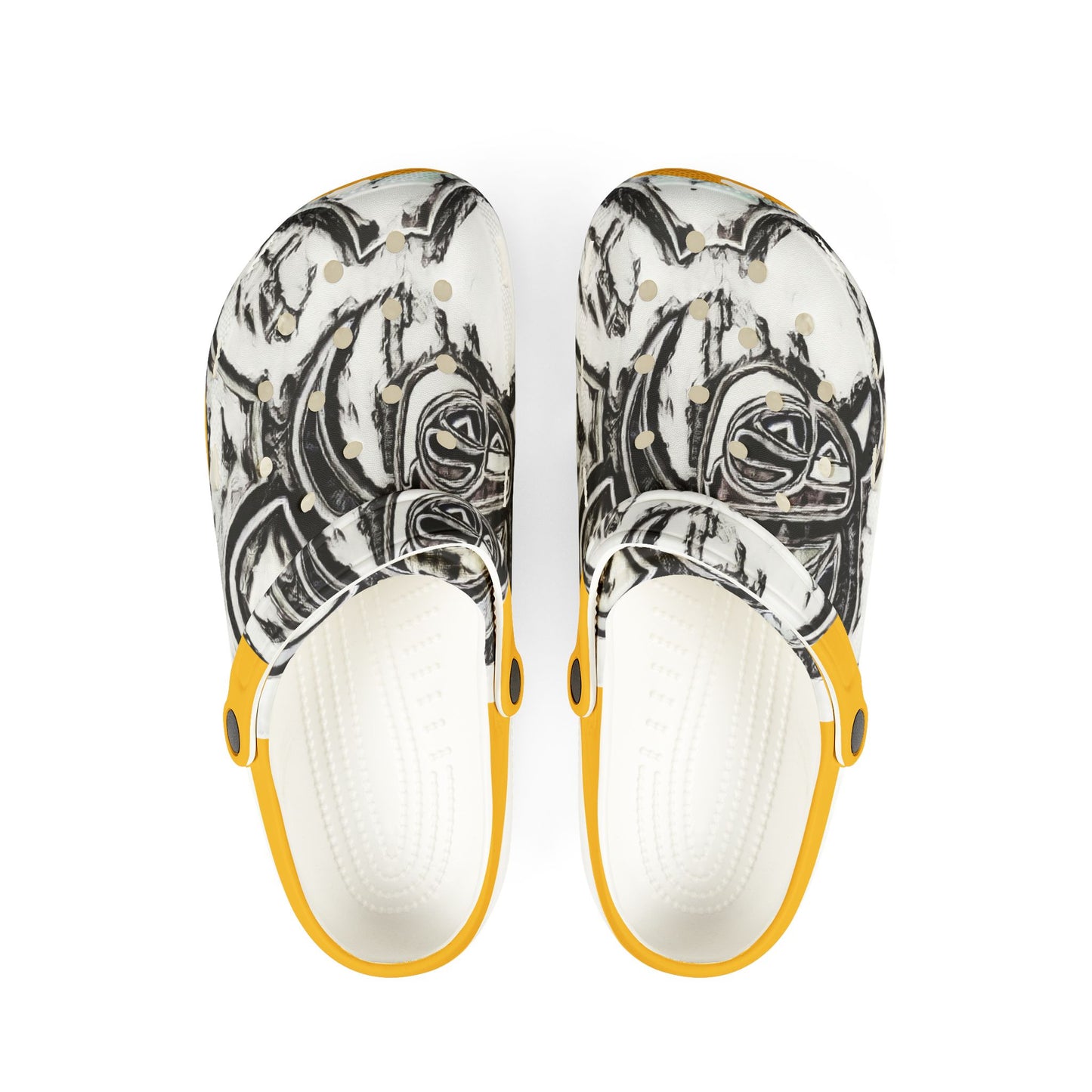 Varsity Yellow Scorpion Clogs