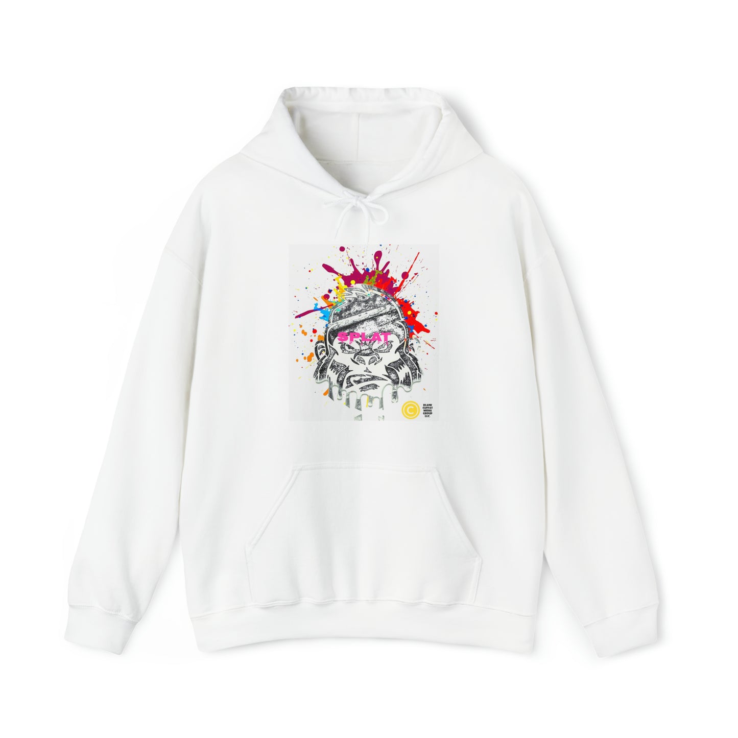 Splatter Brained 1 Hoodie: Digital Transmutation