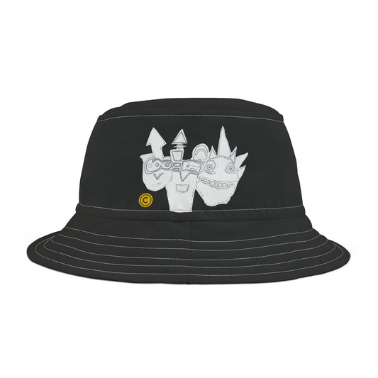 DIY Mt. Paintmore Bucket Hat (Black)