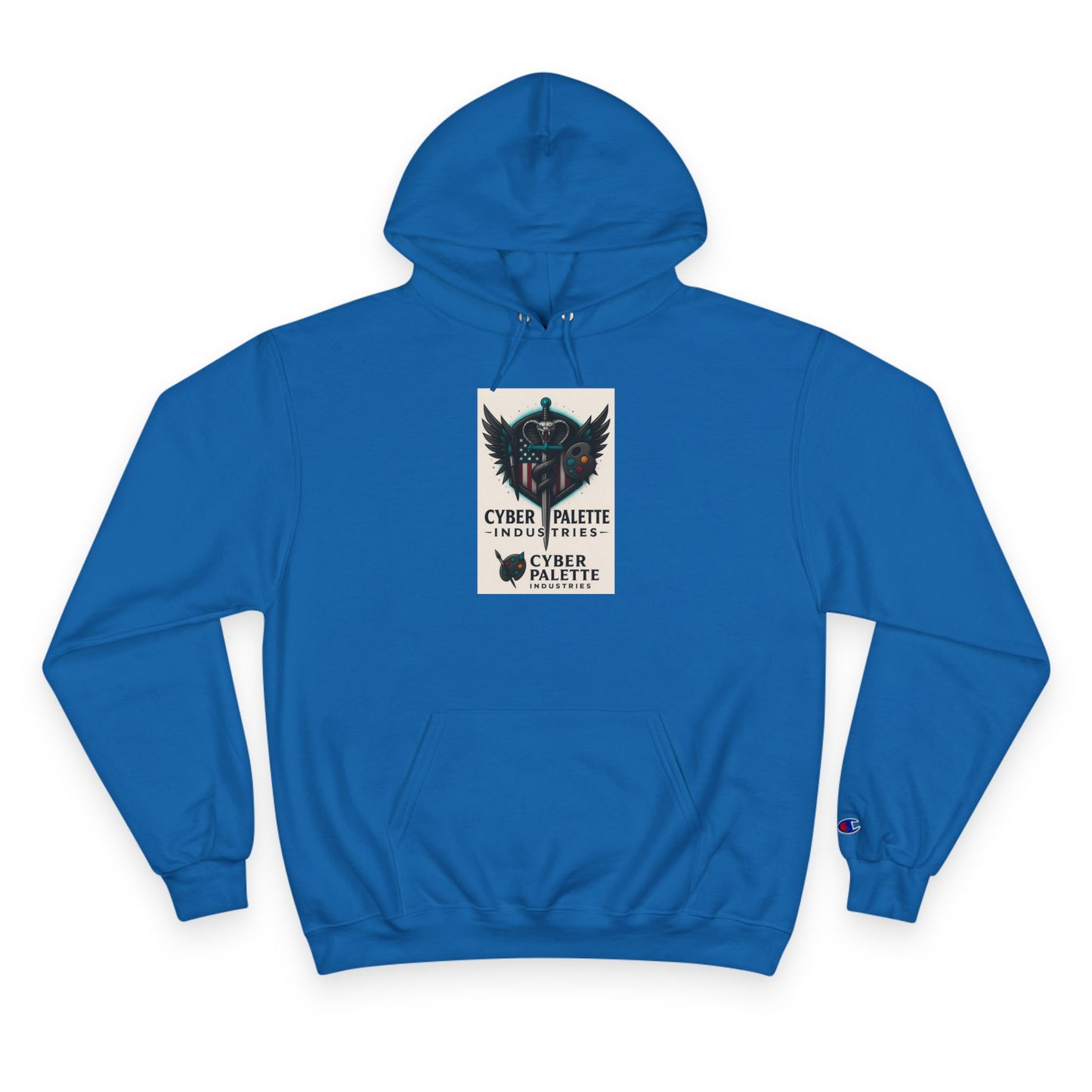 Cyber Palette Hoodie - Urban Streetwear, Designer Sweatshirt, Graphic Apparel, Gifts for Artists, Cozy Casual Fashion