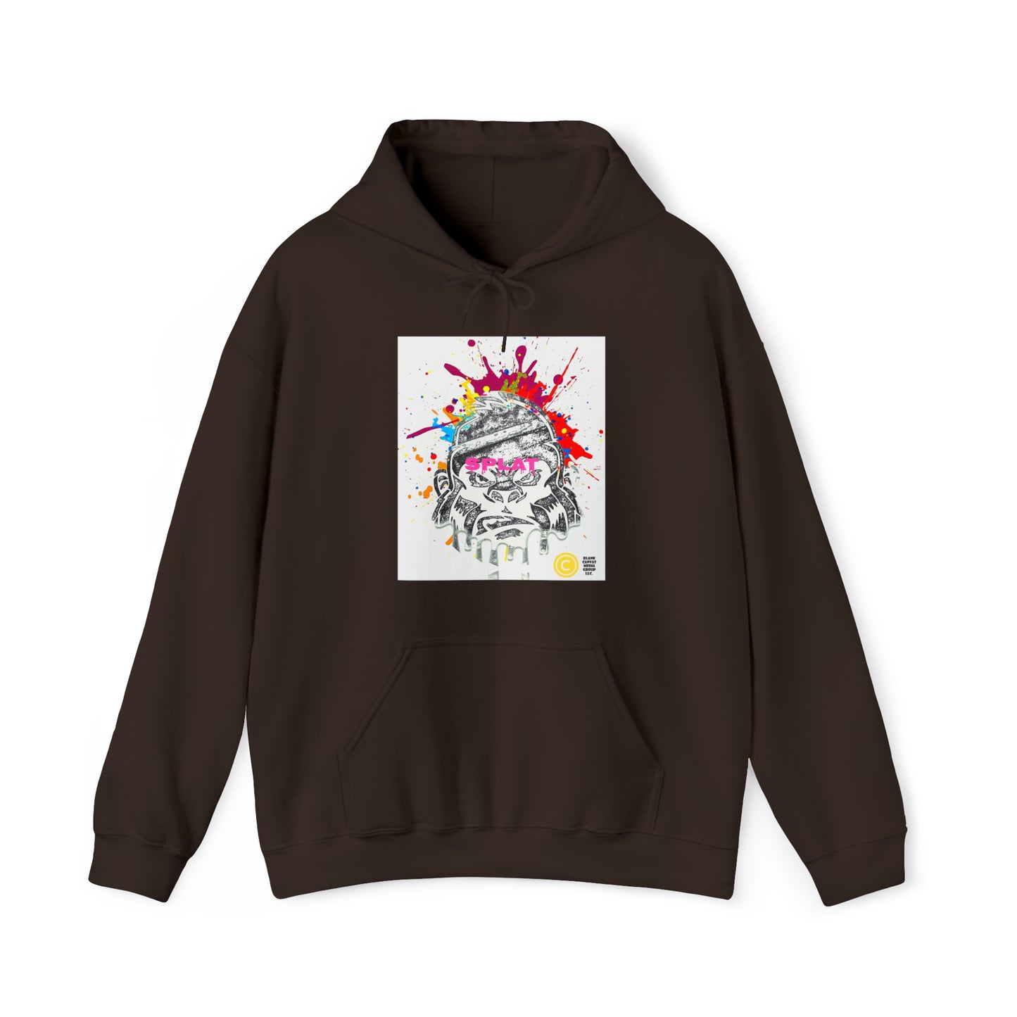 Splatter Brained 1 Hoodie: Digital Transmutation
