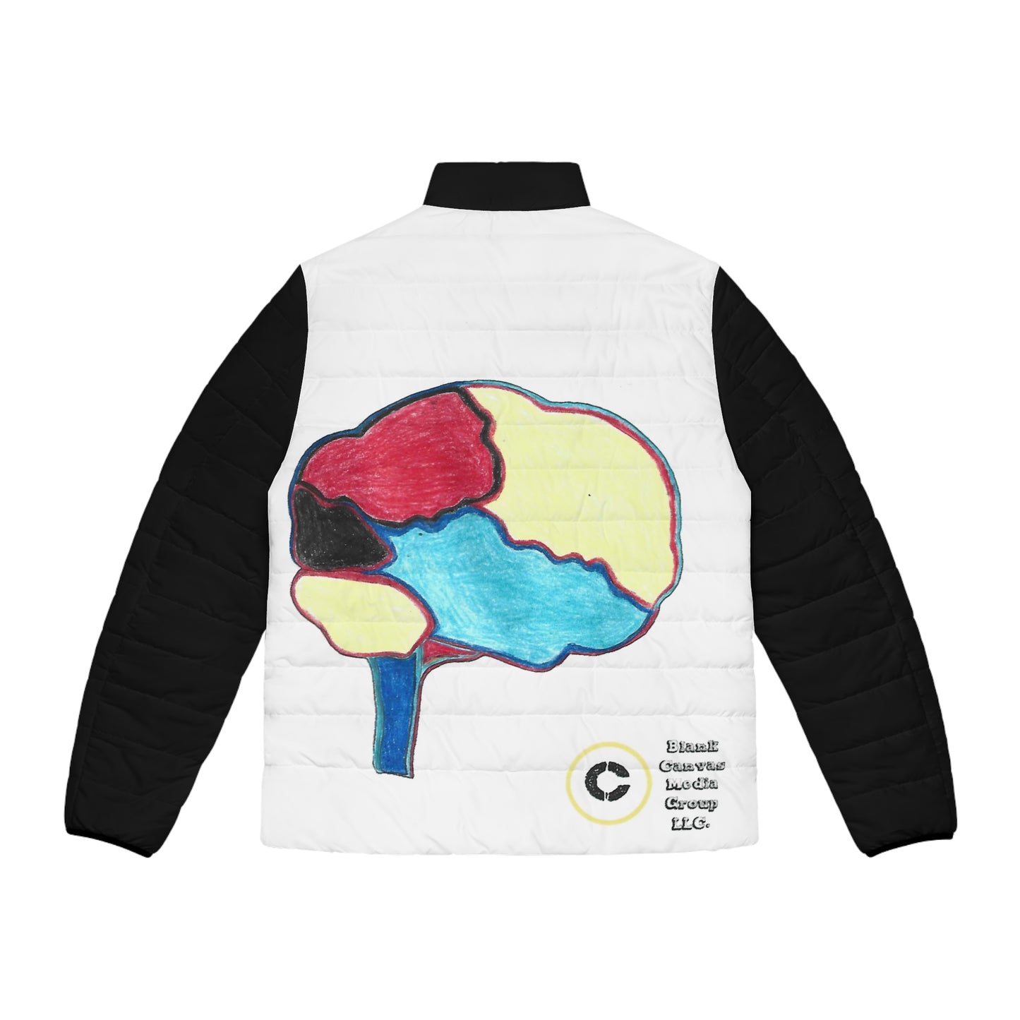 Super Branding Brain Canvas Back Puffer