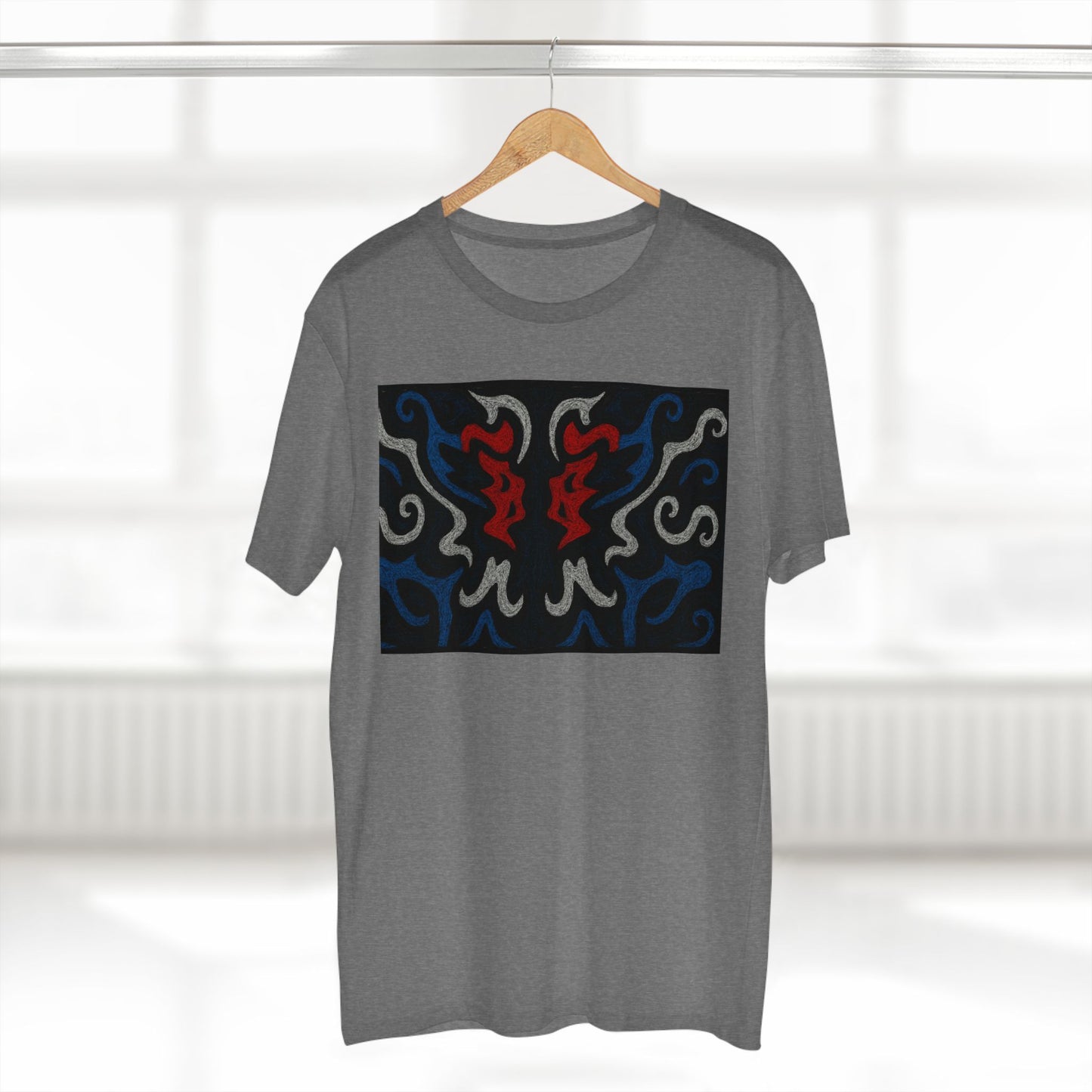 Red, White, Black, & Blue Rorschach DragonT-Shirt