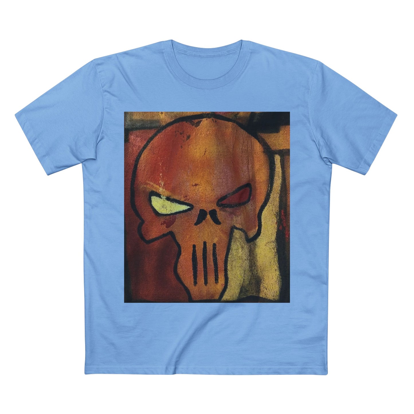 Rose Skull Street Art Graphic Tee — Grunge Graffiti Skull T-Shirt