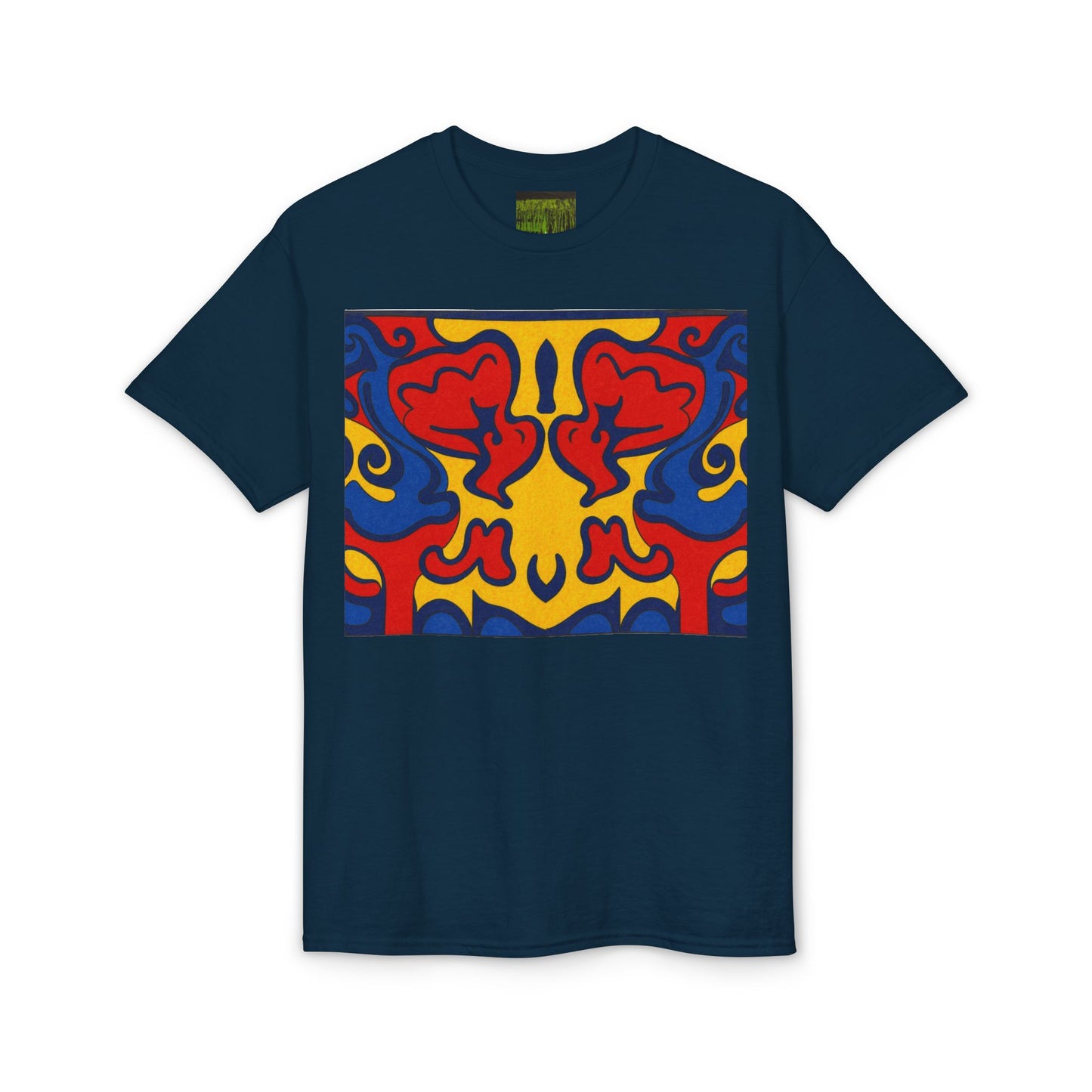 "Lighter Lines, Deeper Color." Pattern Rorschach Dragon T-Shirt