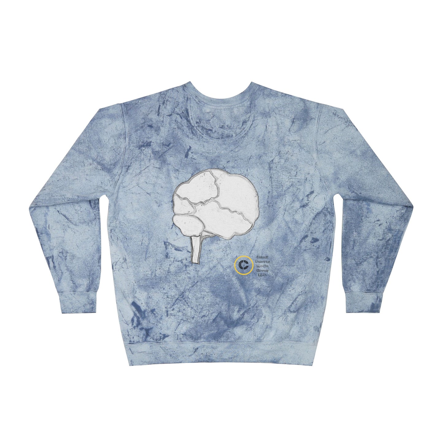 Unisex Lé Face Color Blast Crewneck Sweatshirt