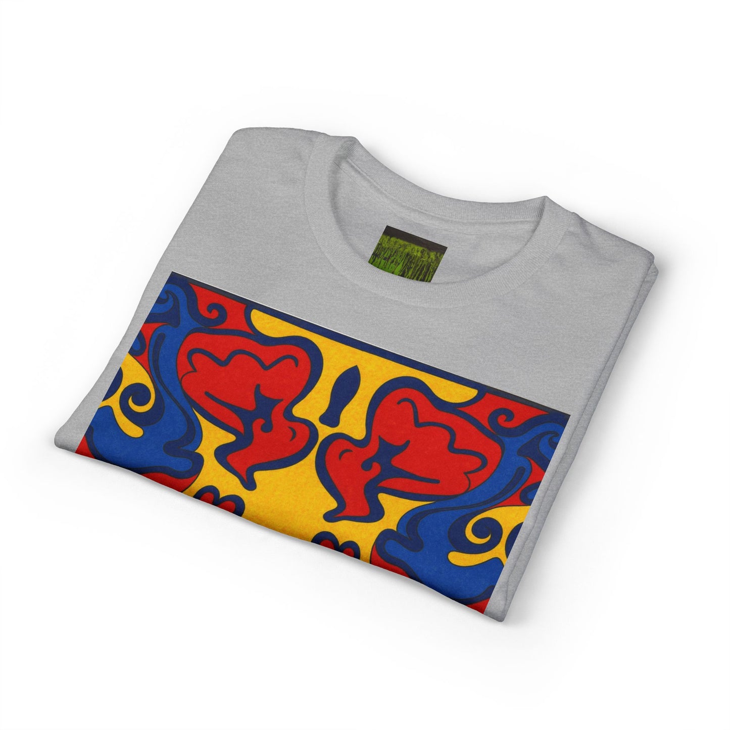 "Lighter Lines, Deeper Color." Pattern Rorschach Dragon T-Shirt