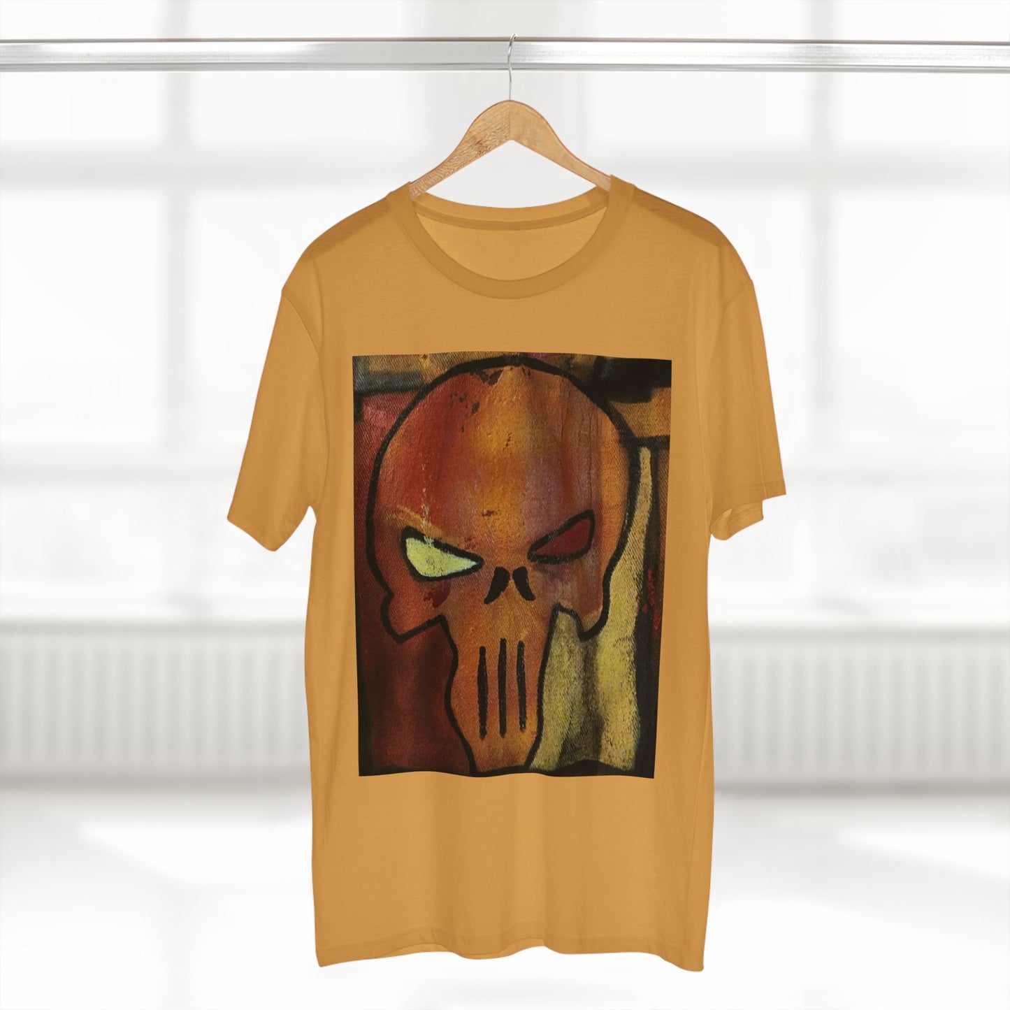 Rose Skull Street Art Graphic Tee — Grunge Graffiti Skull T-Shirt