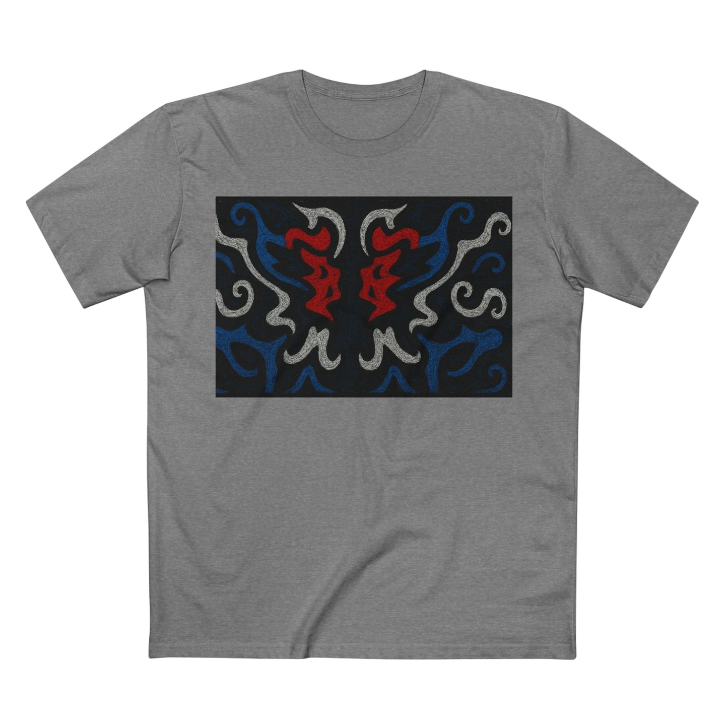 Red, White, Black, & Blue Rorschach DragonT-Shirt