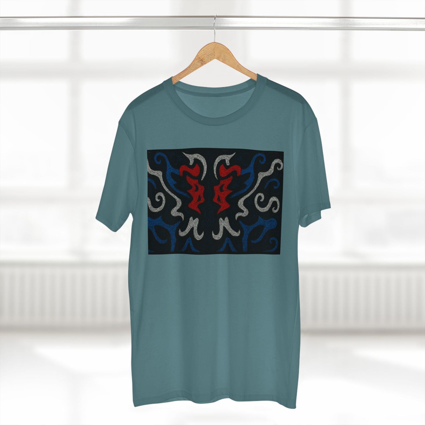 Red, White, Black, & Blue Rorschach DragonT-Shirt