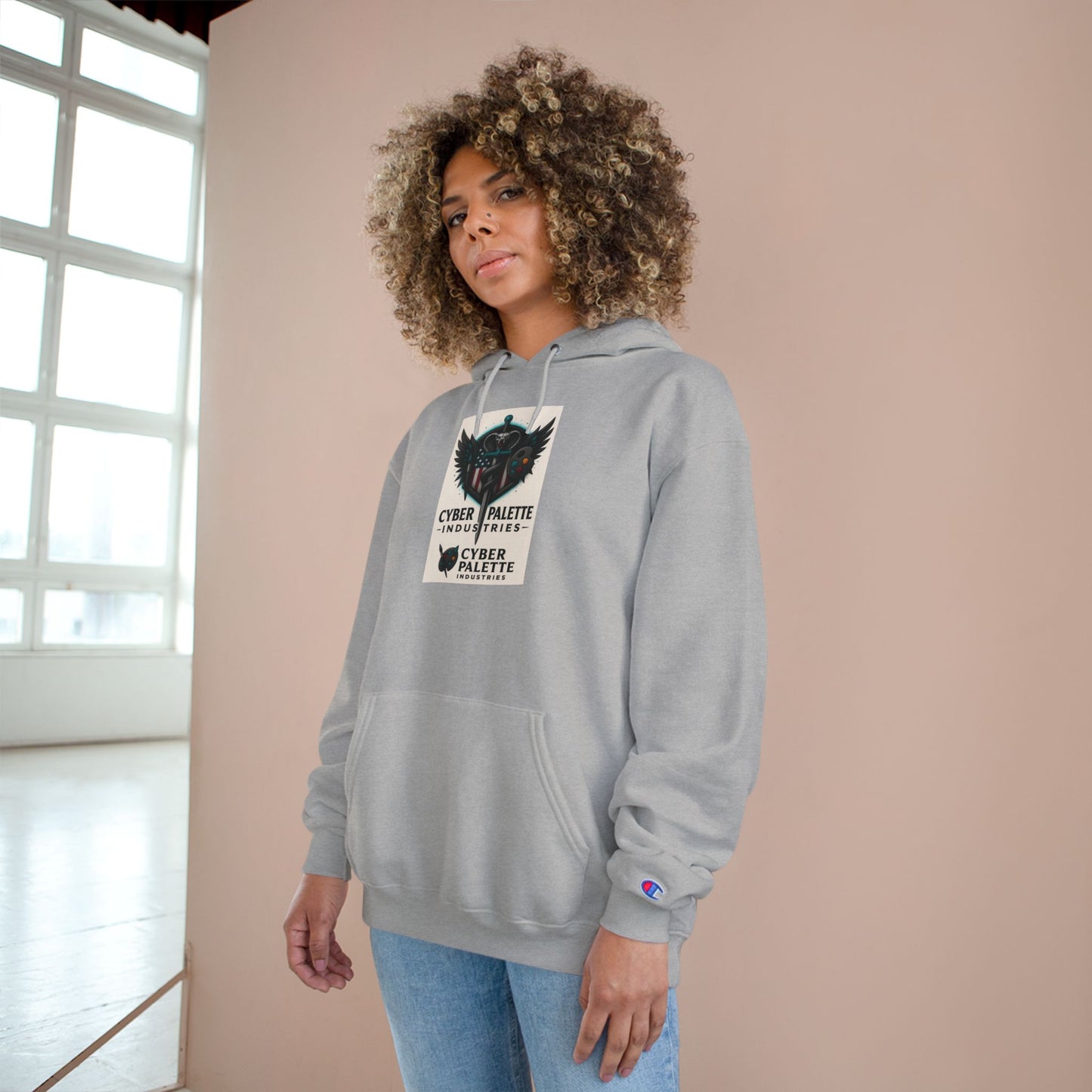 Cyber Palette Hoodie - Urban Streetwear, Designer Sweatshirt, Graphic Apparel, Gifts for Artists, Cozy Casual Fashion
