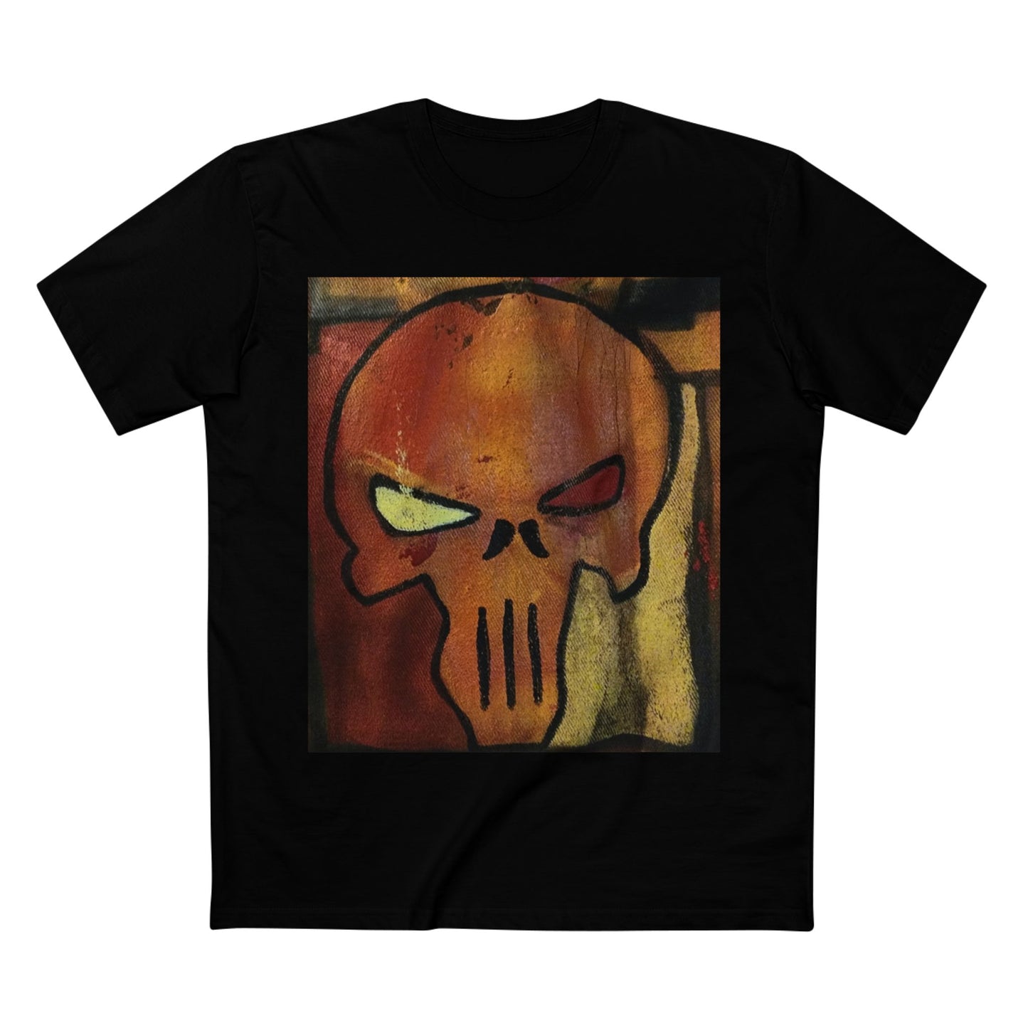 Rose Skull Street Art Graphic Tee — Grunge Graffiti Skull T-Shirt