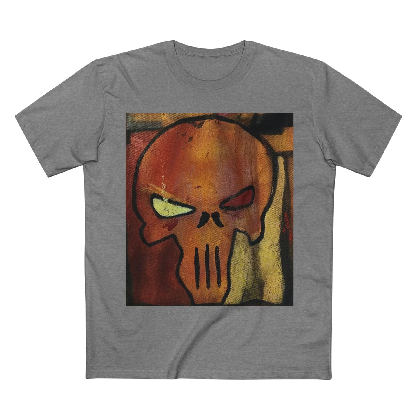 Rose Skull Street Art Graphic Tee — Grunge Graffiti Skull T-Shirt