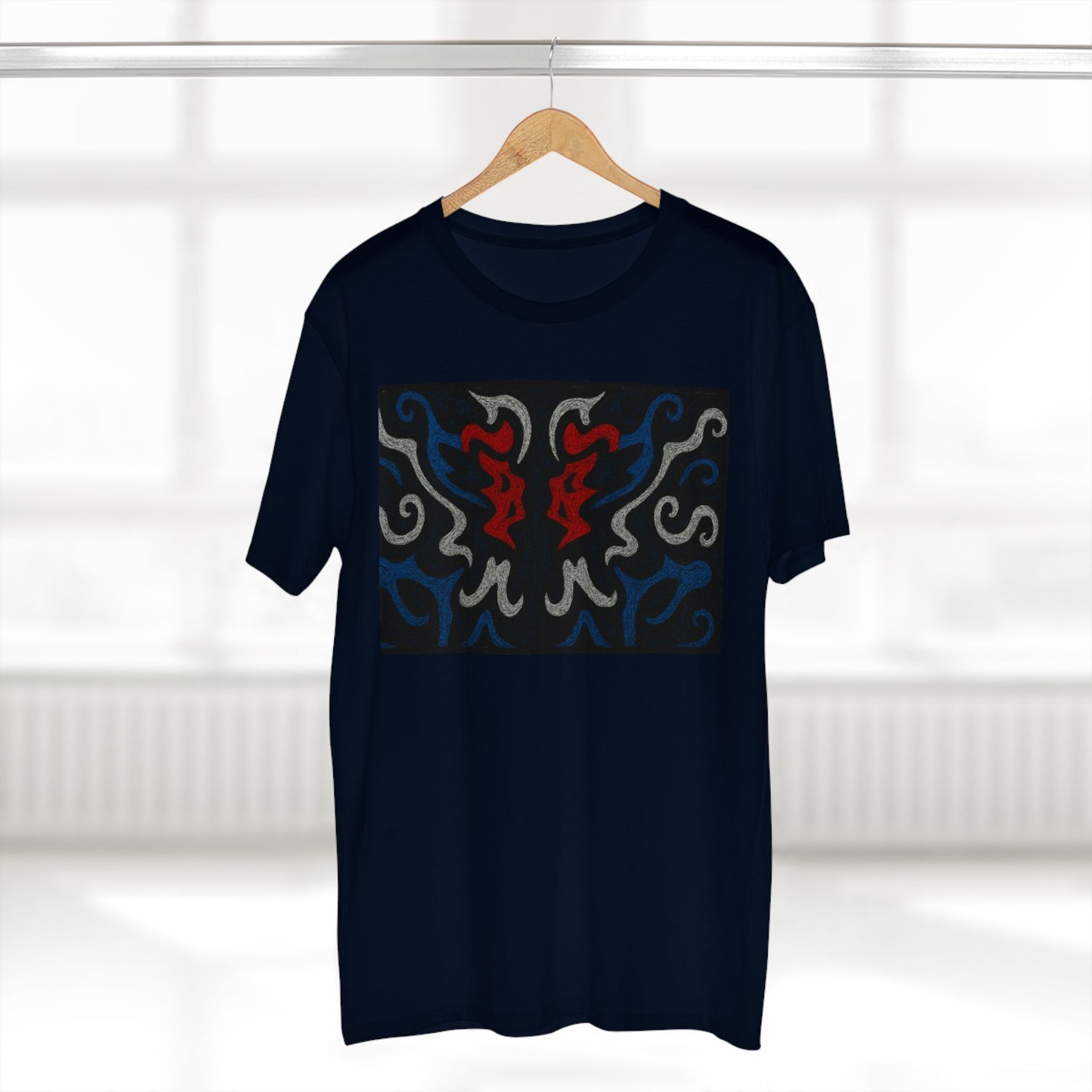 Red, White, Black, & Blue Rorschach DragonT-Shirt