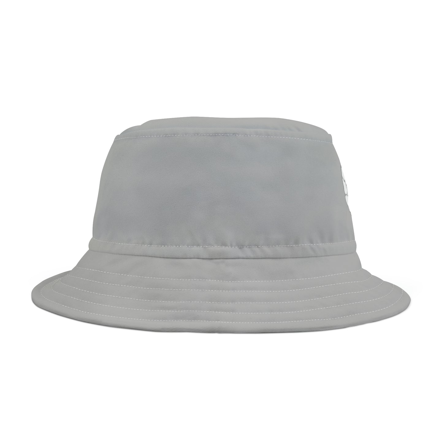 DIY Bucket Hat "Thinking Cap." (Light Grey)