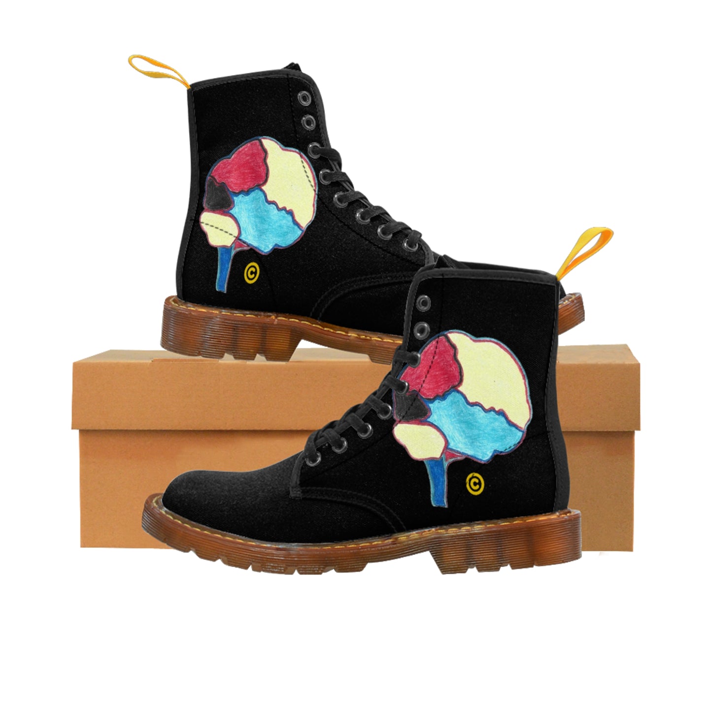 Women's Super Branding Brain Canvas Boots
