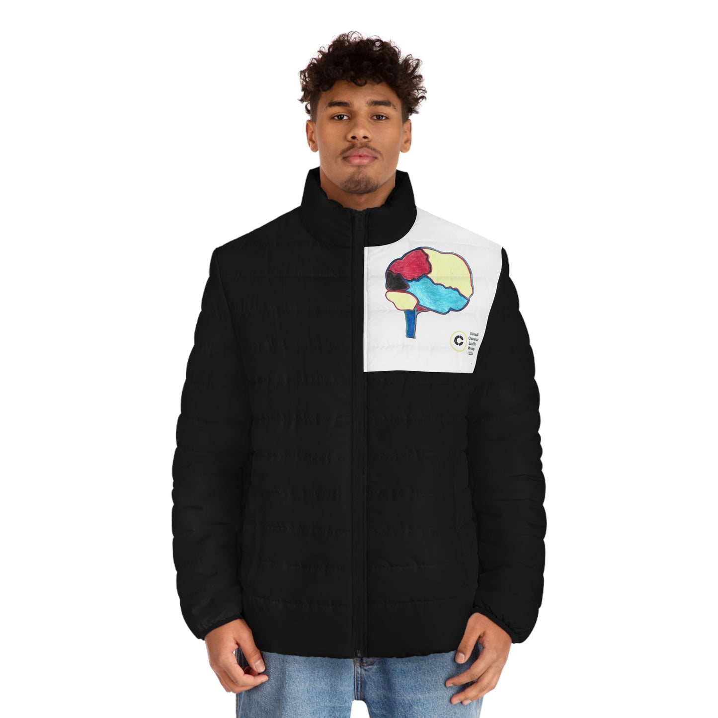 Super Branding Brain Canvas Back Puffer