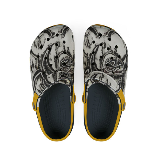 Varsity Yellow Scorpion Clogs