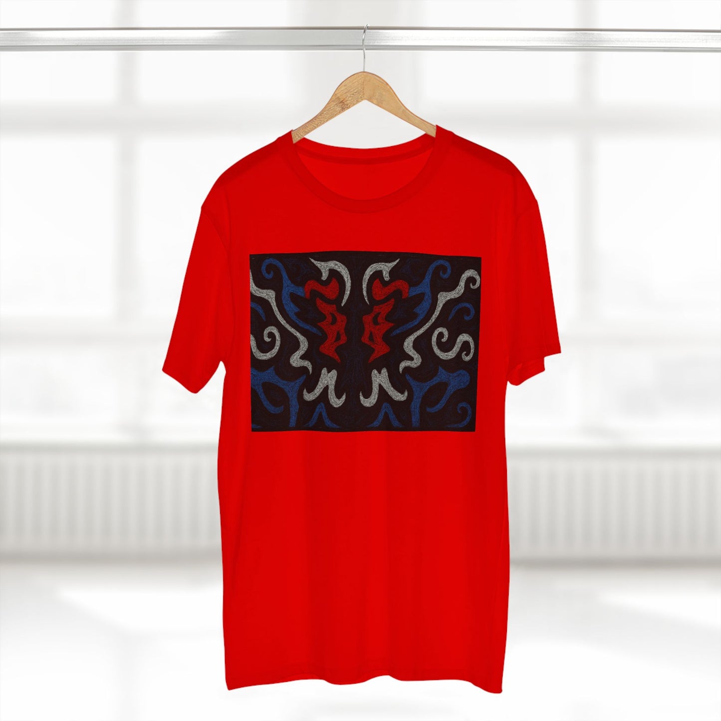Red, White, Black, & Blue Rorschach DragonT-Shirt