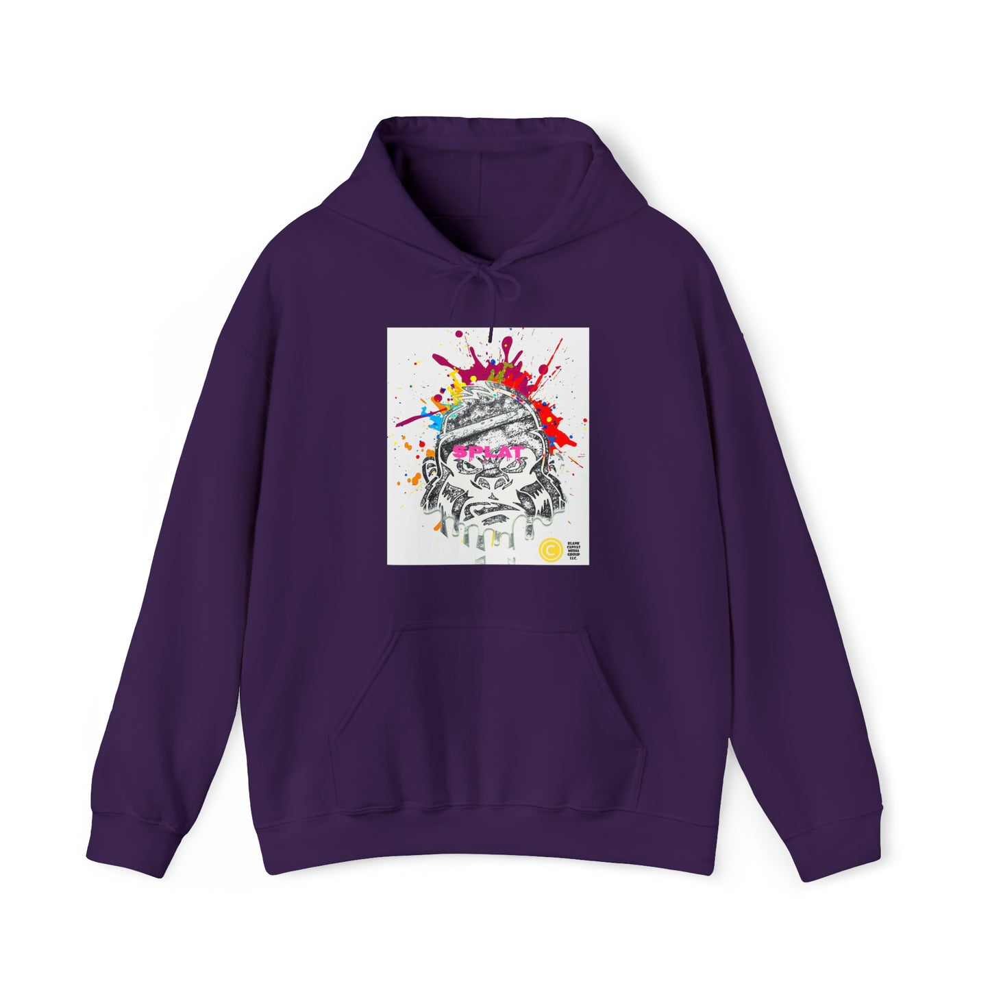 Splatter Brained 1 Hoodie: Digital Transmutation