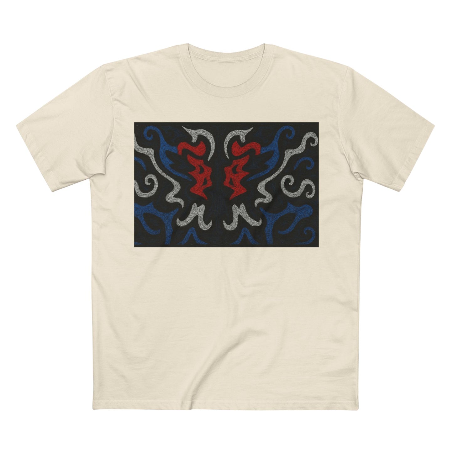 Red, White, Black, & Blue Rorschach DragonT-Shirt