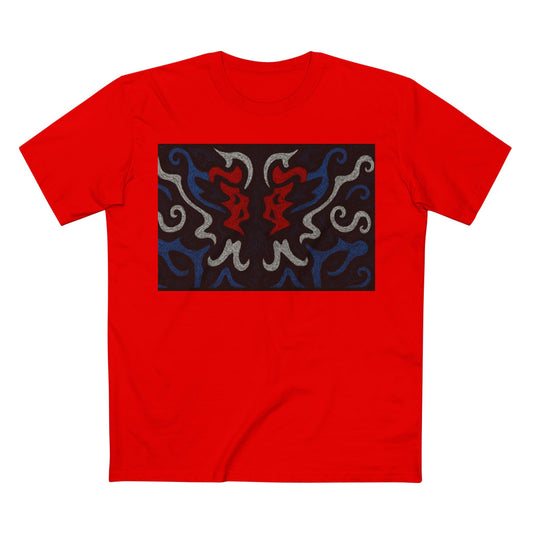 Red, White, Black, & Blue Rorschach DragonT-Shirt