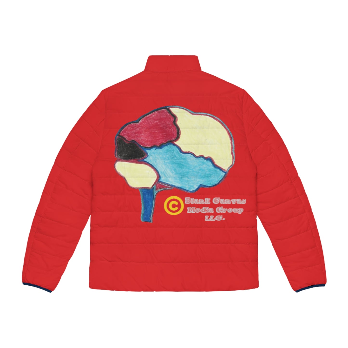 Red (Super Branding Brain Puffer) Unisex
