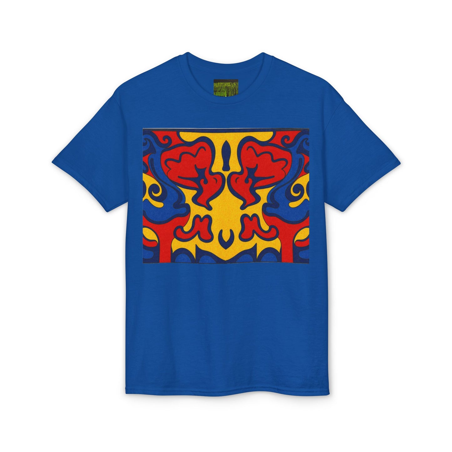 "Lighter Lines, Deeper Color." Pattern Rorschach Dragon T-Shirt