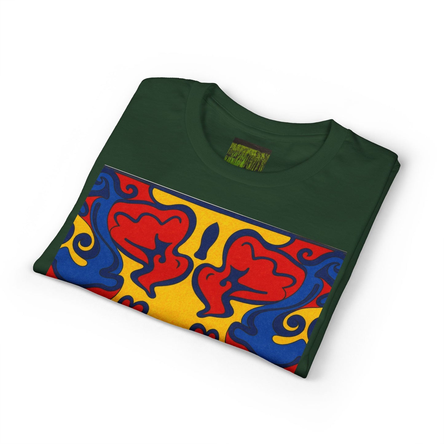 "Lighter Lines, Deeper Color." Pattern Rorschach Dragon T-Shirt