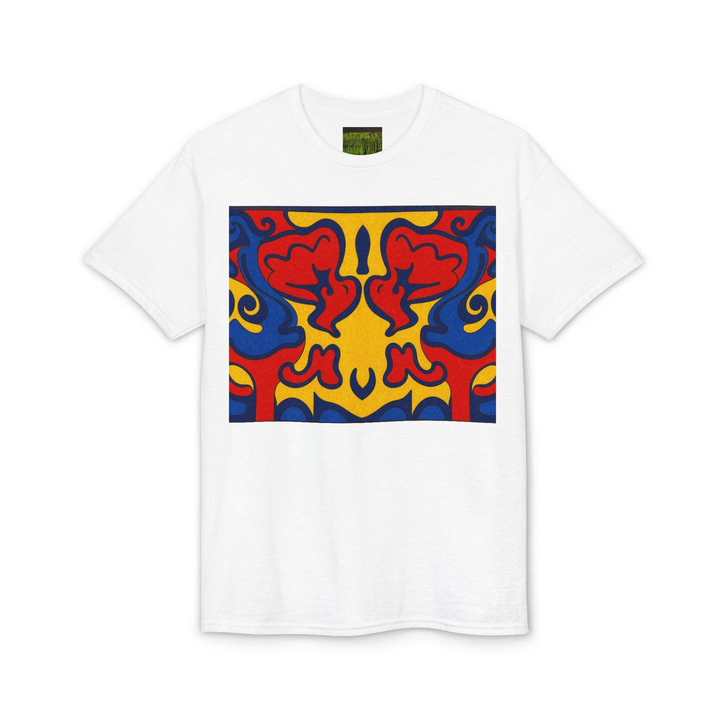 "Lighter Lines, Deeper Color." Pattern Rorschach Dragon T-Shirt