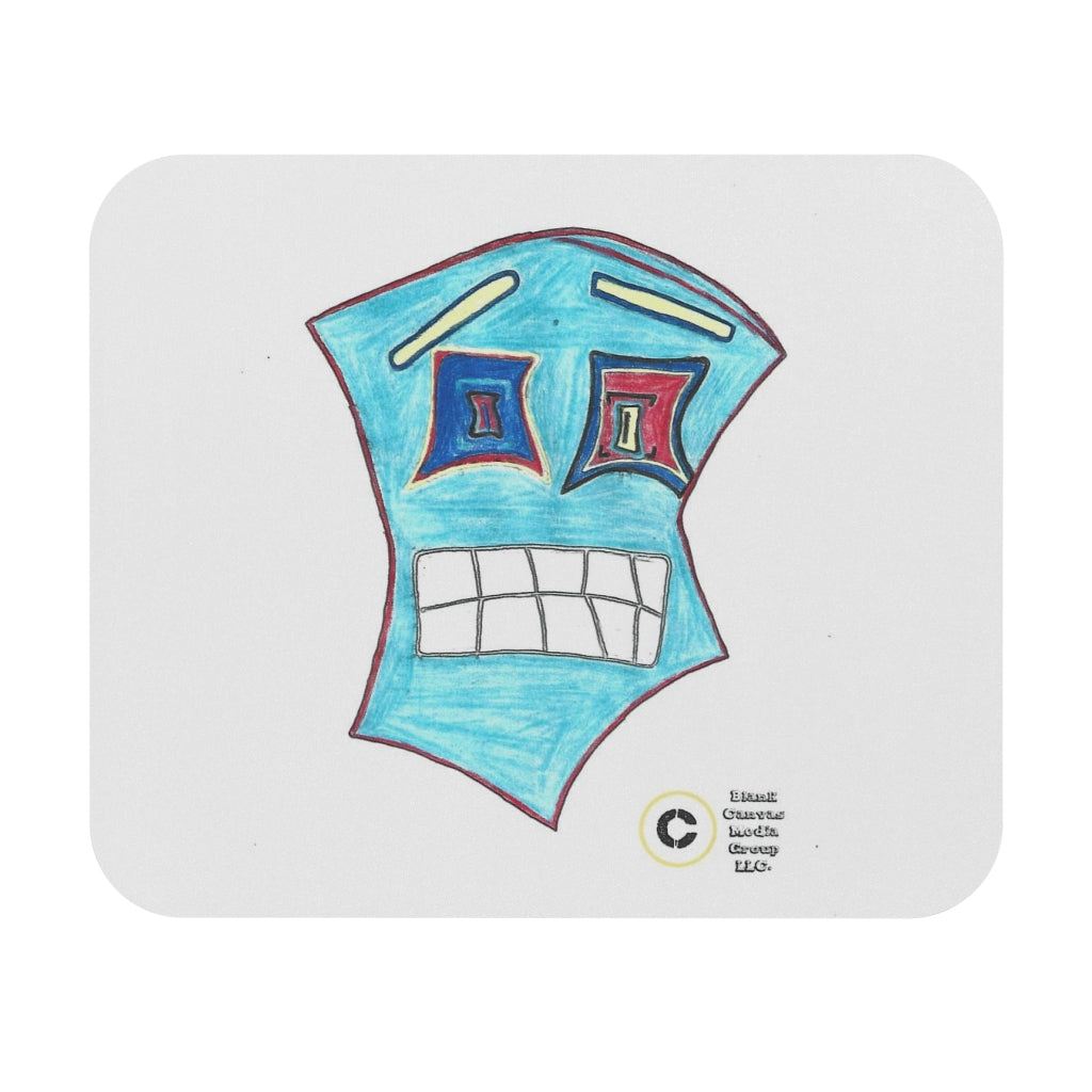 Trippy Blue Mouse Pad (Rectangle)