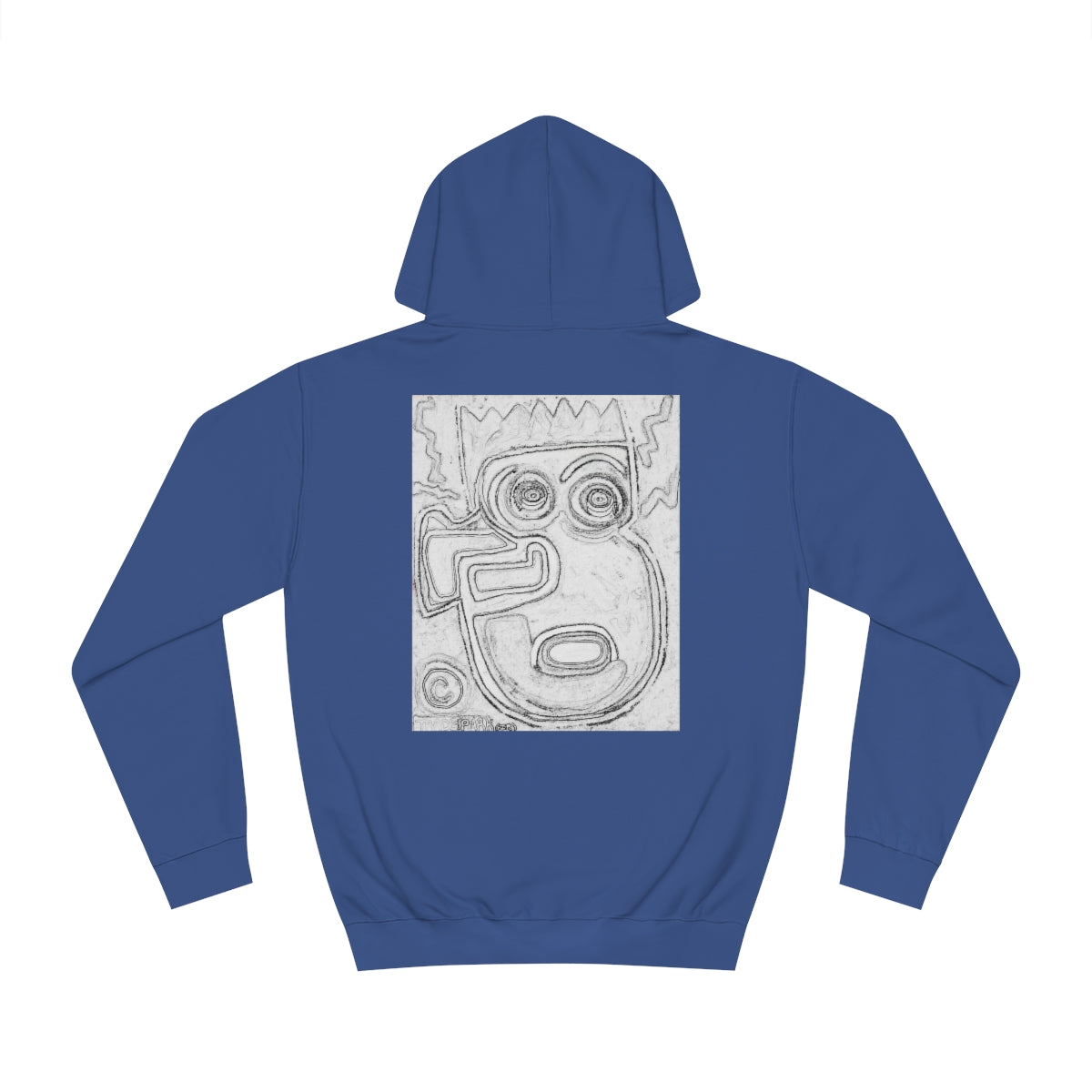 DIY Blank Canvas Backed Hoodie. "I Just Saw A Basquiat."