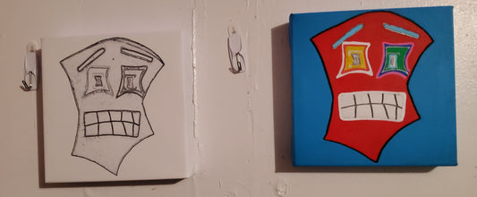 Trippy Giclee Print (Plain) 8×8 in