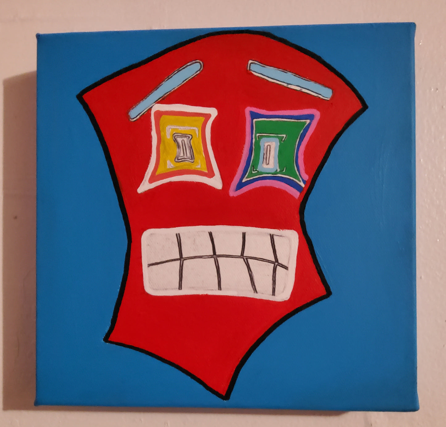 Trippy Digital Painted Giclee Print 8×8 in.