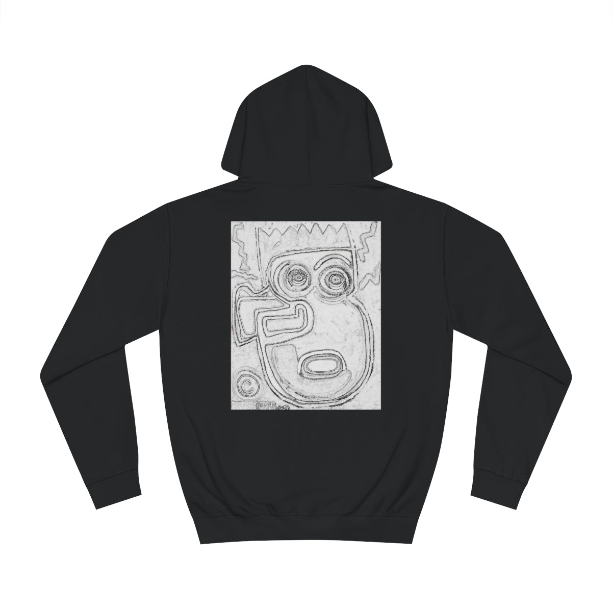 DIY Blank Canvas Backed Hoodie. "I Just Saw A Basquiat."