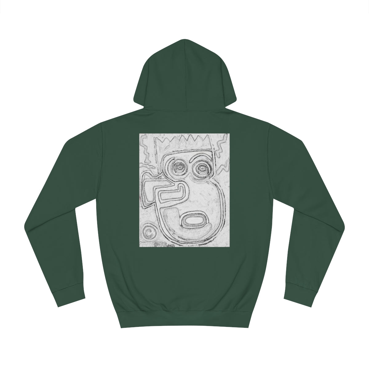 DIY Blank Canvas Backed Hoodie. "I Just Saw A Basquiat."