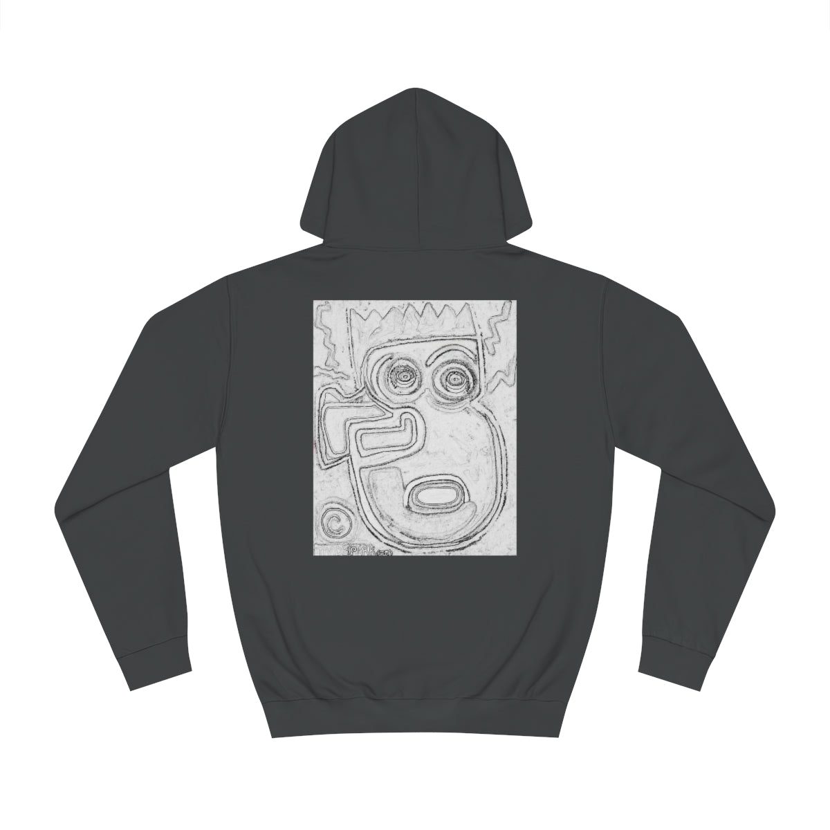 DIY Blank Canvas Backed Hoodie. "I Just Saw A Basquiat."