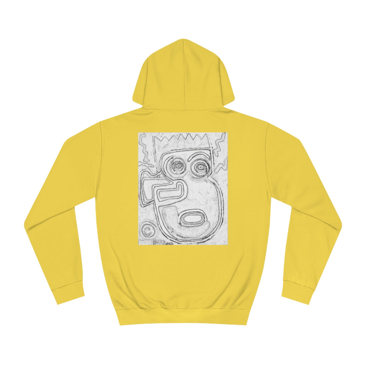 DIY Blank Canvas Backed Hoodie. "I Just Saw A Basquiat."