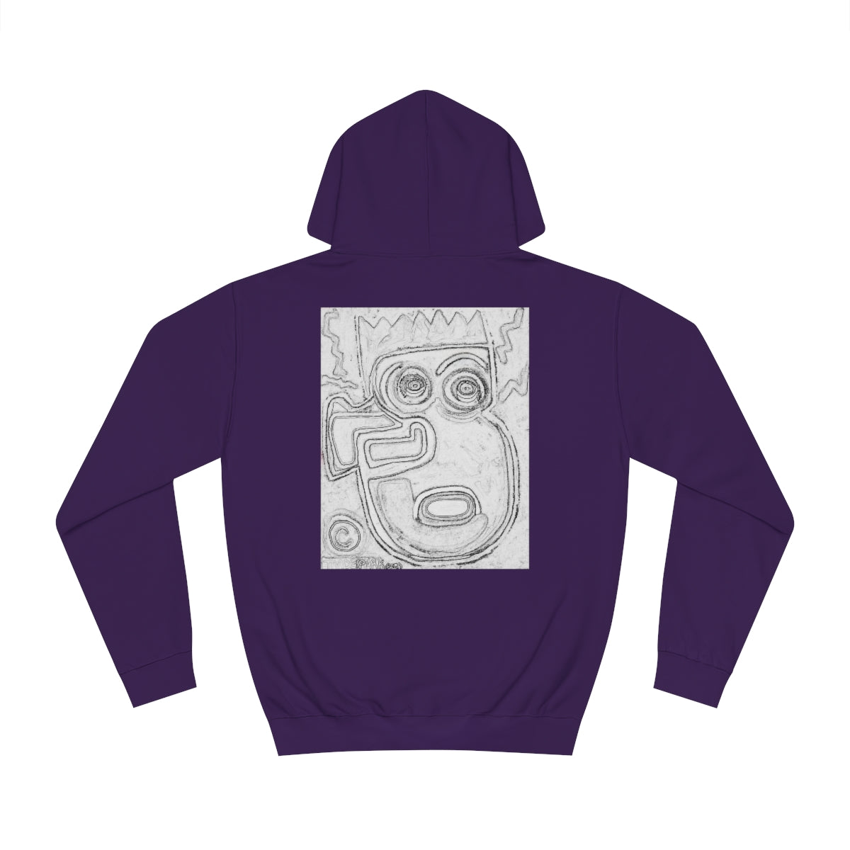 DIY Blank Canvas Backed Hoodie. "I Just Saw A Basquiat."