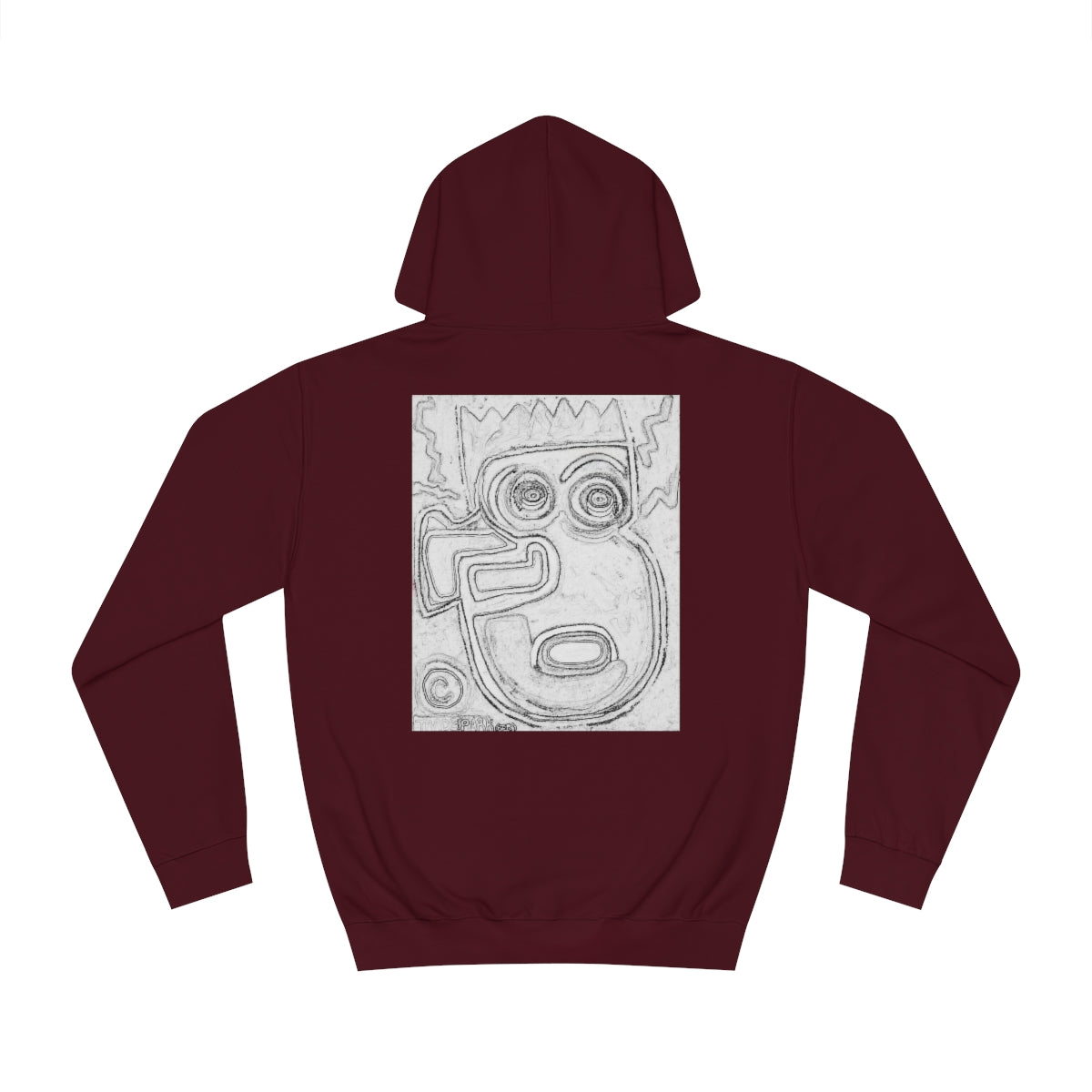 DIY Blank Canvas Backed Hoodie. "I Just Saw A Basquiat."