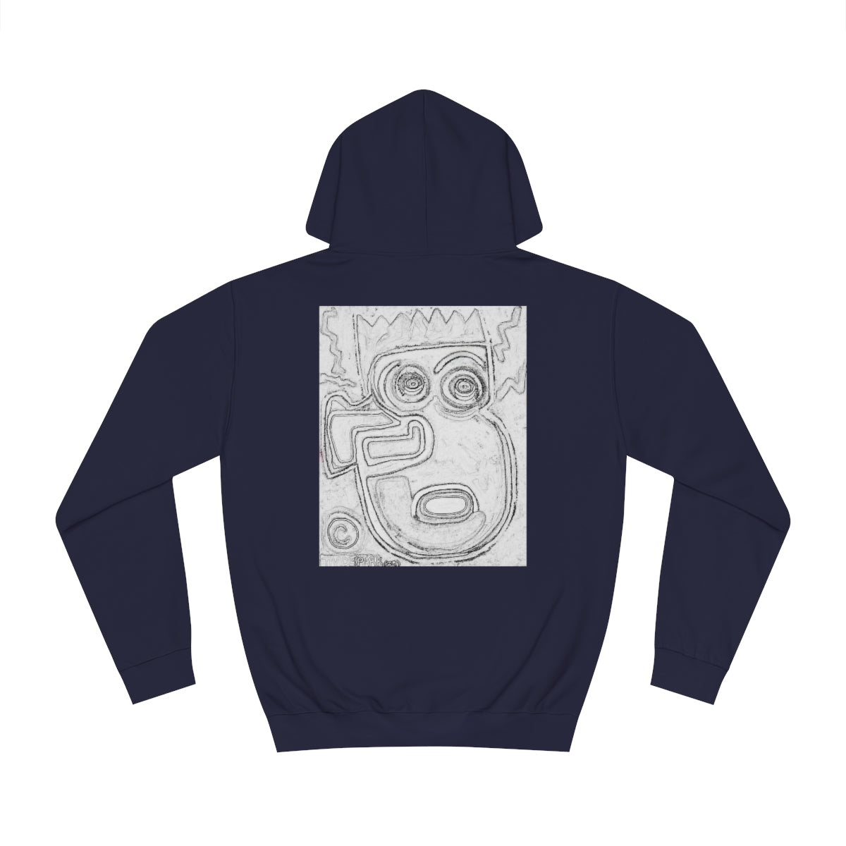 DIY Blank Canvas Backed Hoodie. "I Just Saw A Basquiat."