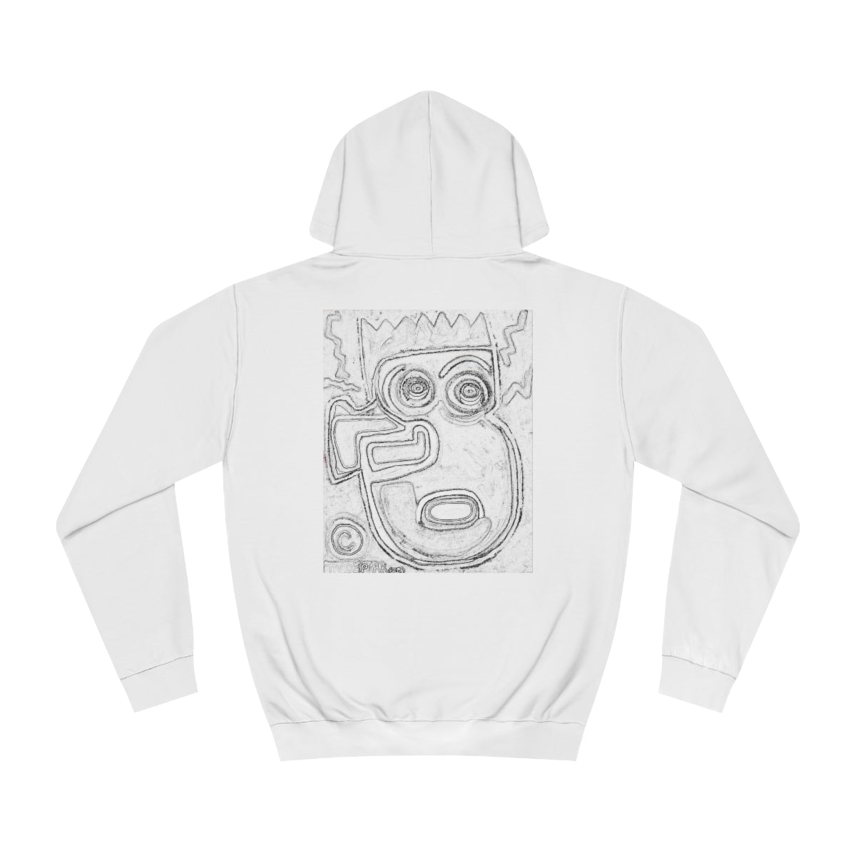 DIY Blank Canvas Backed Hoodie. "I Just Saw A Basquiat."