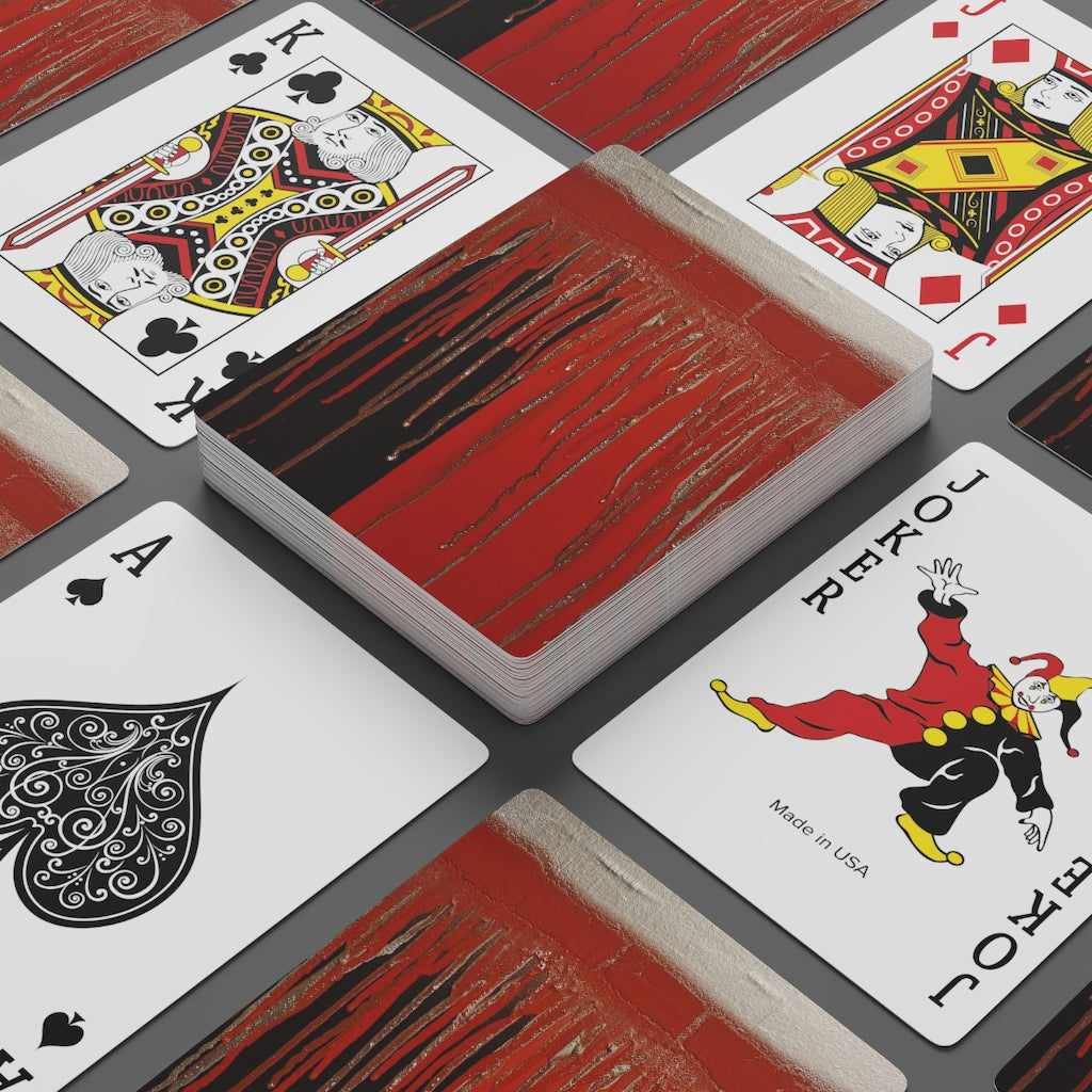 Paint the Town Red Poker Cards