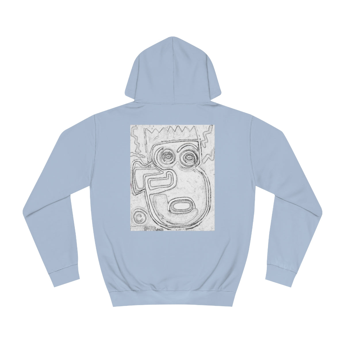 DIY Blank Canvas Backed Hoodie. "I Just Saw A Basquiat."