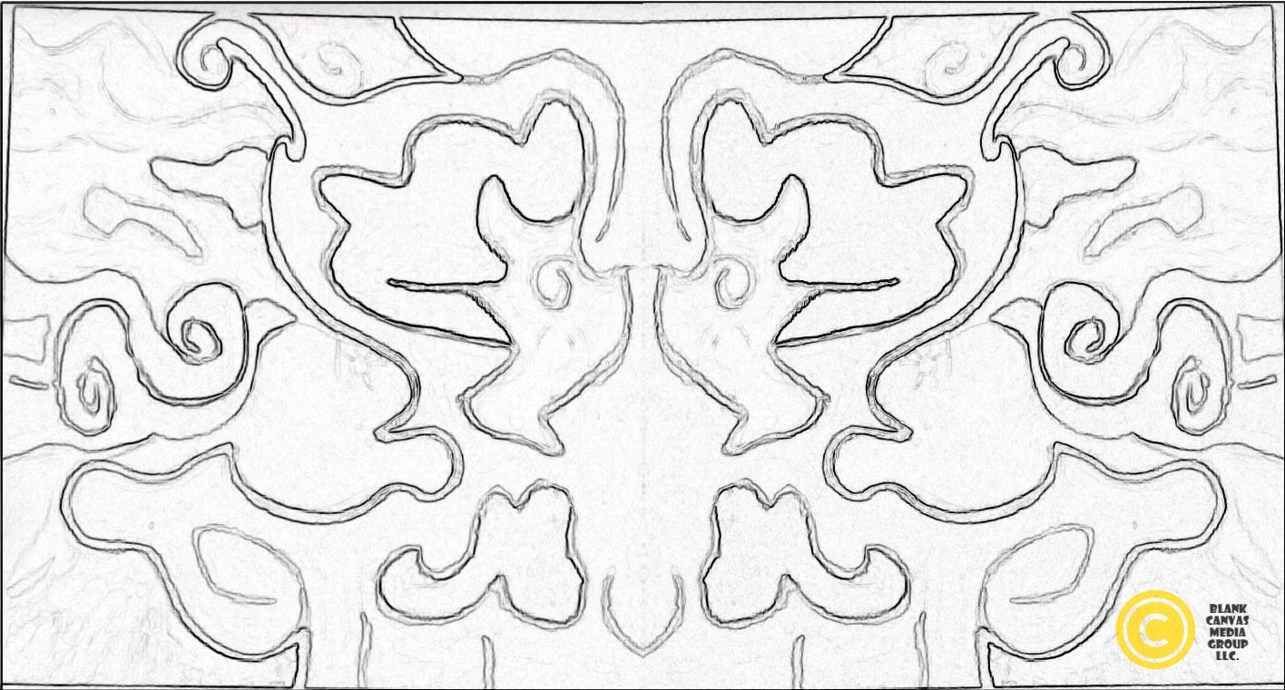 Rorschach Dragon Printable (FREE)