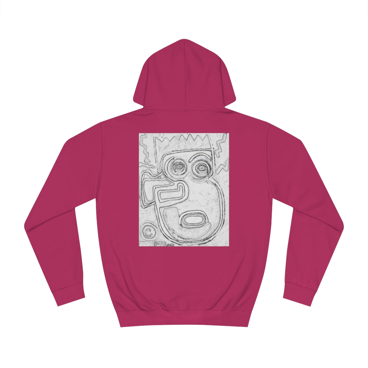 DIY Blank Canvas Backed Hoodie. "I Just Saw A Basquiat."