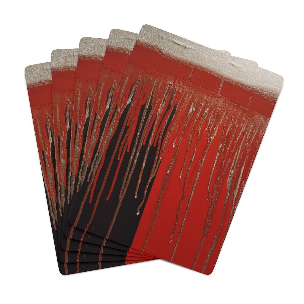 Paint the Town Red Poker Cards