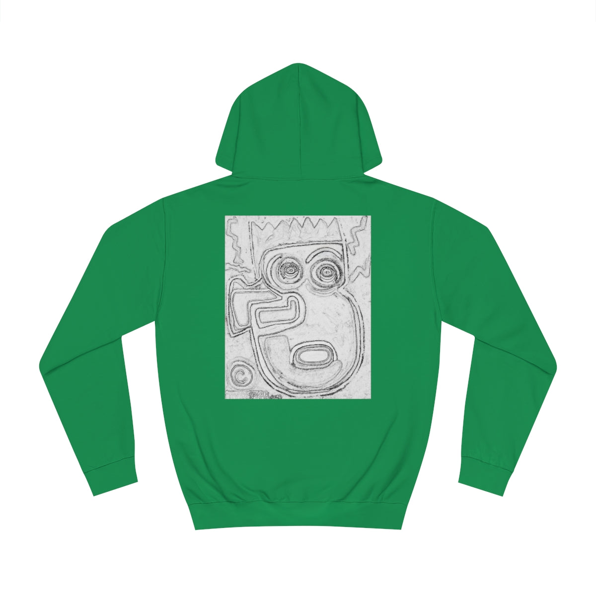 DIY Blank Canvas Backed Hoodie. "I Just Saw A Basquiat."