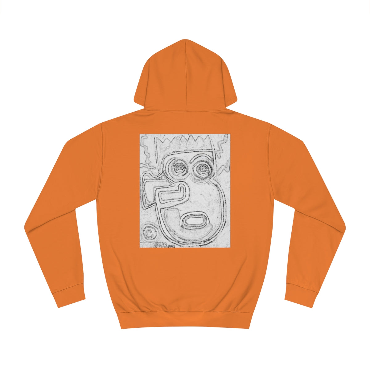 DIY Blank Canvas Backed Hoodie. "I Just Saw A Basquiat."